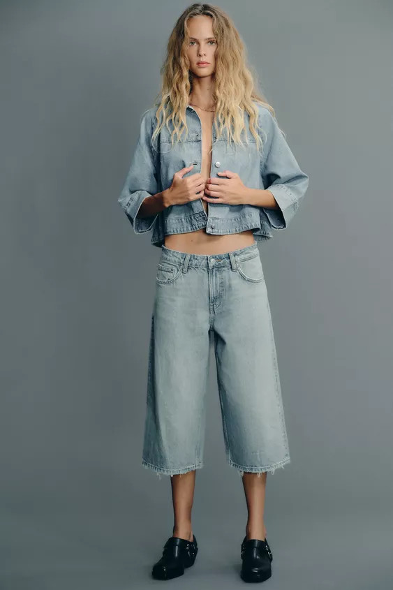 TRF DENIM CAPE JACKET | Zara UK