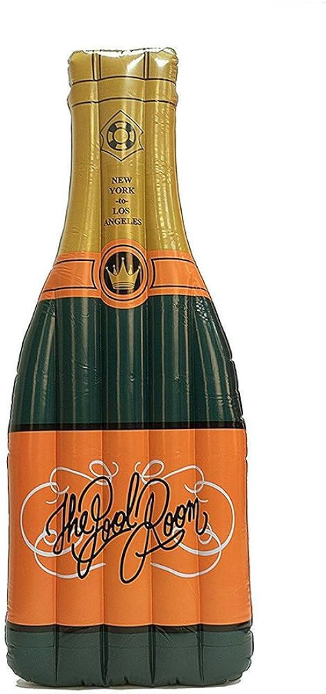 Giant Inflatable Champagne Bottle Pool Float, Water Fun Large Outdoor Swimming Pool Inflatable Fl... | Amazon (US)