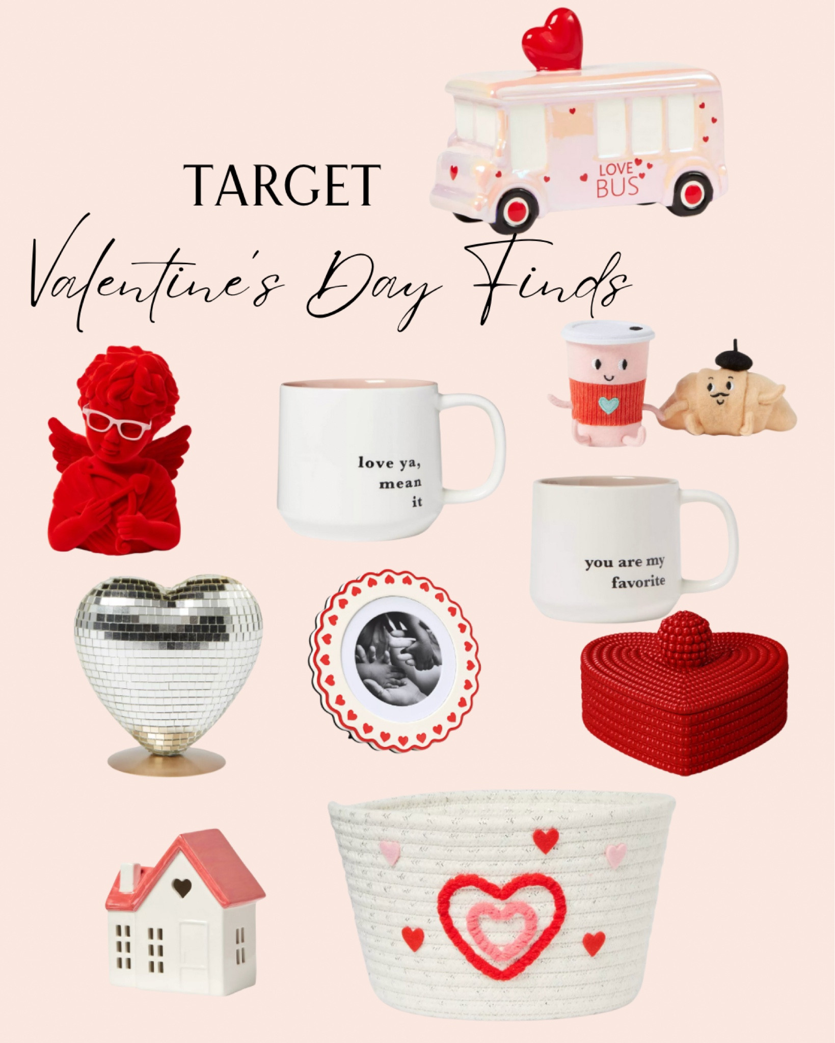 the cutest v-day finds 💕🩷🤍 #targetfinds #targetmusthaves #valentinesday 

#LTKGiftGuide #LTKSeasonal #LTKHome