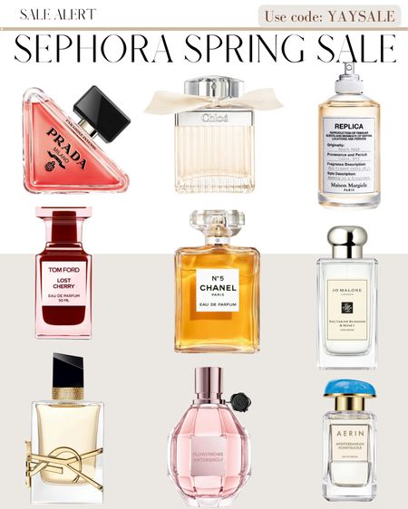 Some of my favorite perfume from
Sephora 

Sephora spring sale, fragrance, beautyy

#LTKbeauty #LTKxSephora #LTKGiftGuide