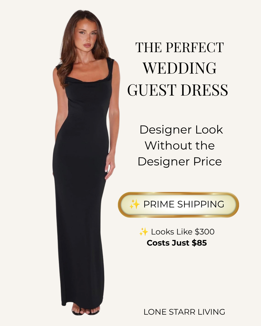 ✨ AMAZON'S BEST
SUMMER WEDDING
GUEST DRESS

✨ This elegant black maxi dress is giving designer vibes without the designer price tag. If you're searching for the perfect summer wedding guest dress, this Amazon find checks every box—flattering fit, timeless silhouette, comfortable stretch fabric, and it's available with Prime shipping. 🖤

Whether you're attending a summer wedding, cocktail party, rehearsal dinner, date night, vacation dinner, or special event, this affordable black dress is one of those pieces you'll wear again and again.

#LTKWedding #LTKStyle #LTKFashion #WeddingGuestDress #SummerWeddingGuestDress #AmazonFashion #AmazonFinds #BlackMaxiDress #AffordableFashion #WeddingSeason #SummerStyle #DateNightOutfit #CocktailDress #ElegantStyle #PrimeFinds 

 #LTKSaleAlert #LTKTravel #LTKWedding