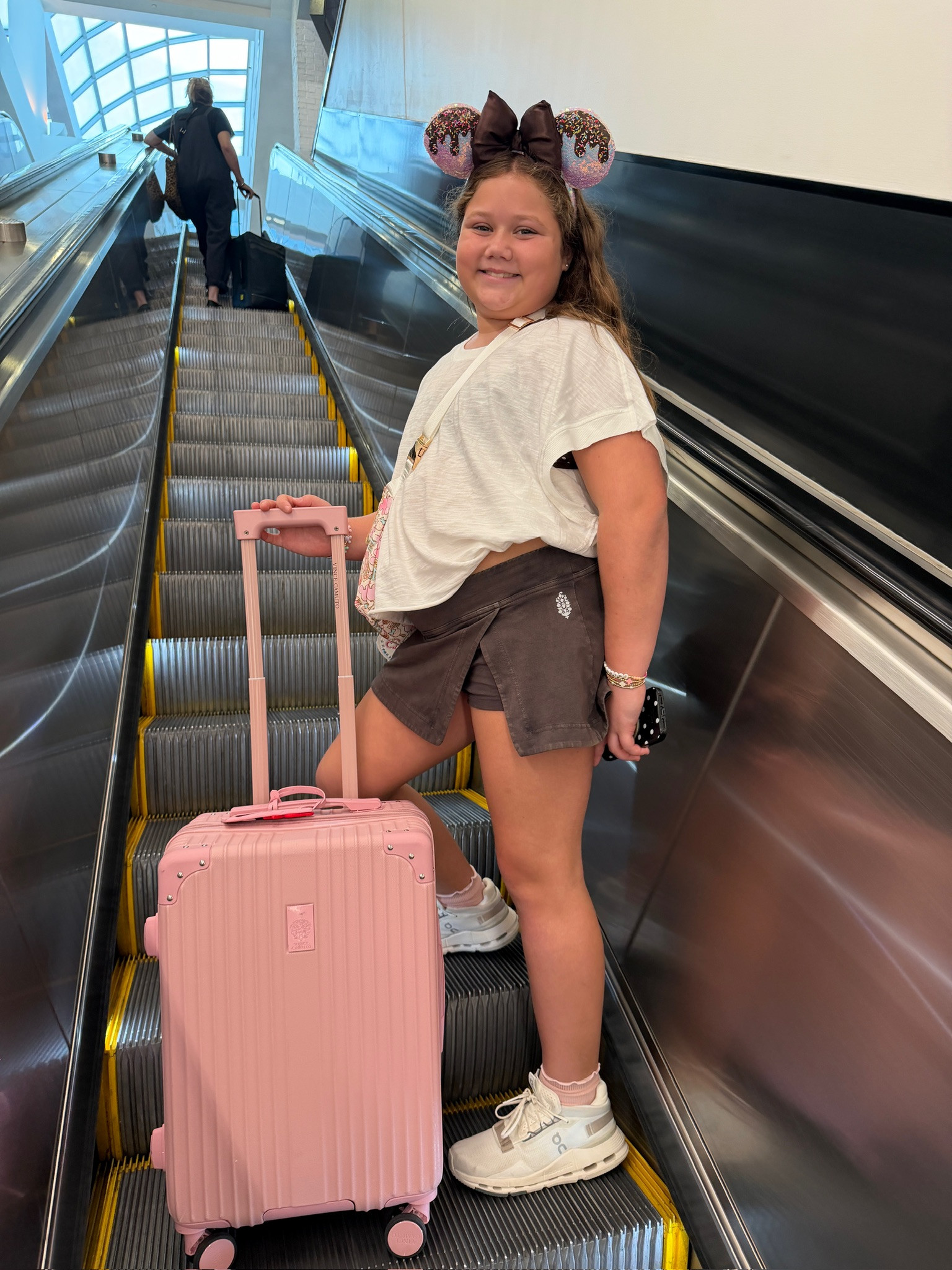 Off to Disney! She's so excited! 

 #LTKdayinmylife #LTKootd #LTKTravel