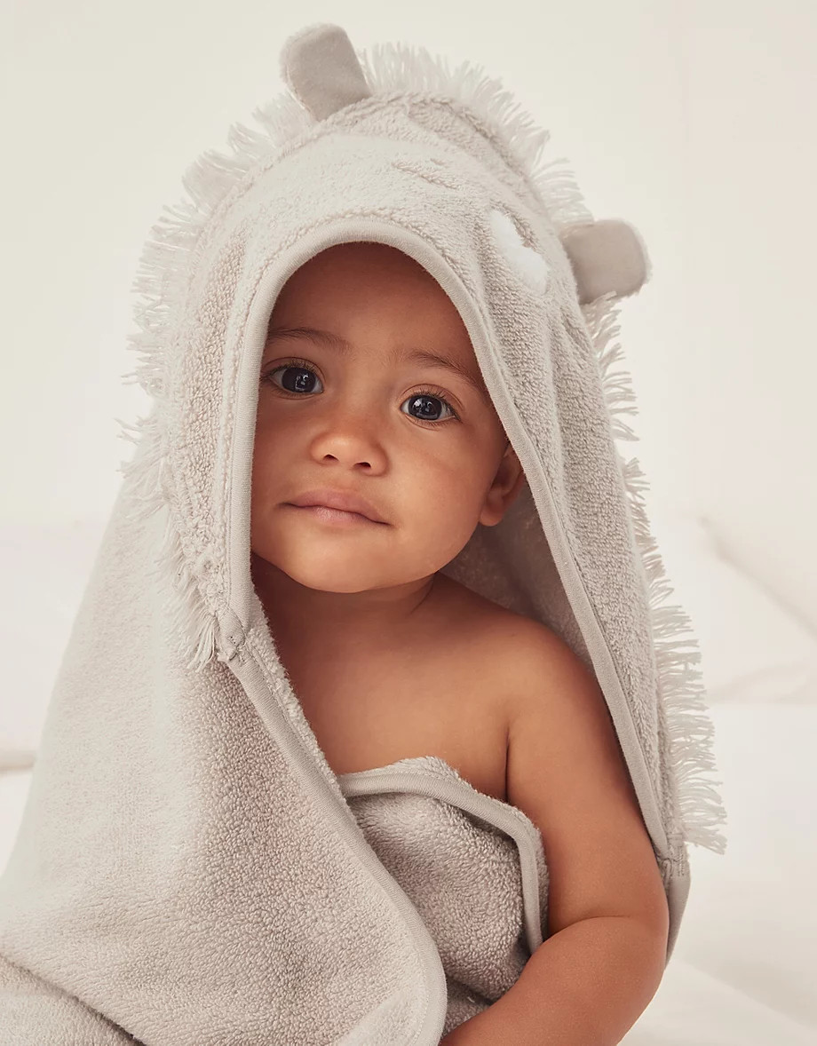 Organic Cotton Lion Hooded Towel | View All Baby | The  White Company | The White Company UK & ROW