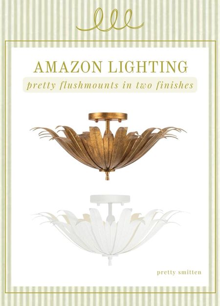 Amazon flush mount lighting, Amazon home decor, budget friendly lighting, designer look for less, grandmillennial style lighting 

#LTKhome #LTKover40