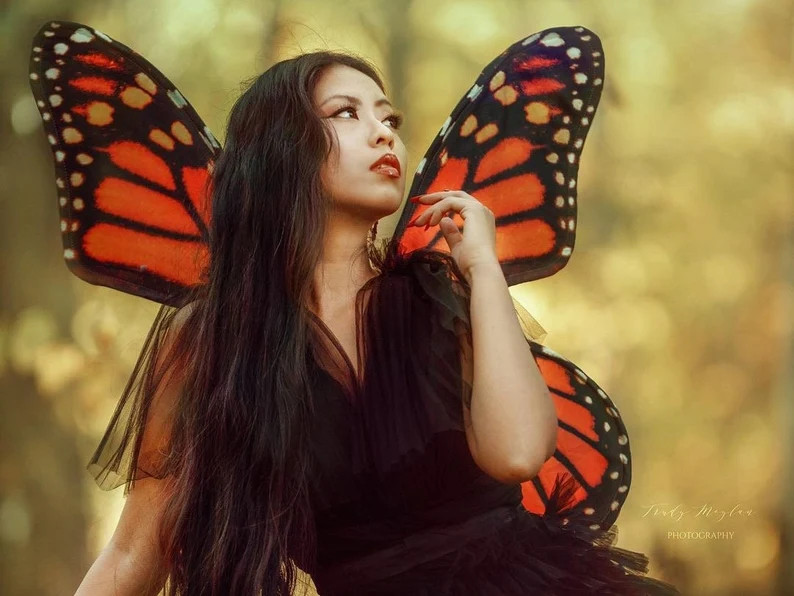 Monarch Butterfly Halloween Costume Wings for Women - Adult Fairy Wings | Etsy (US)