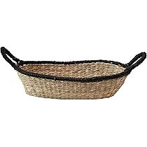 Bloomingville Seagrass Handle & Black Trim, Natural Basket | Amazon (US)