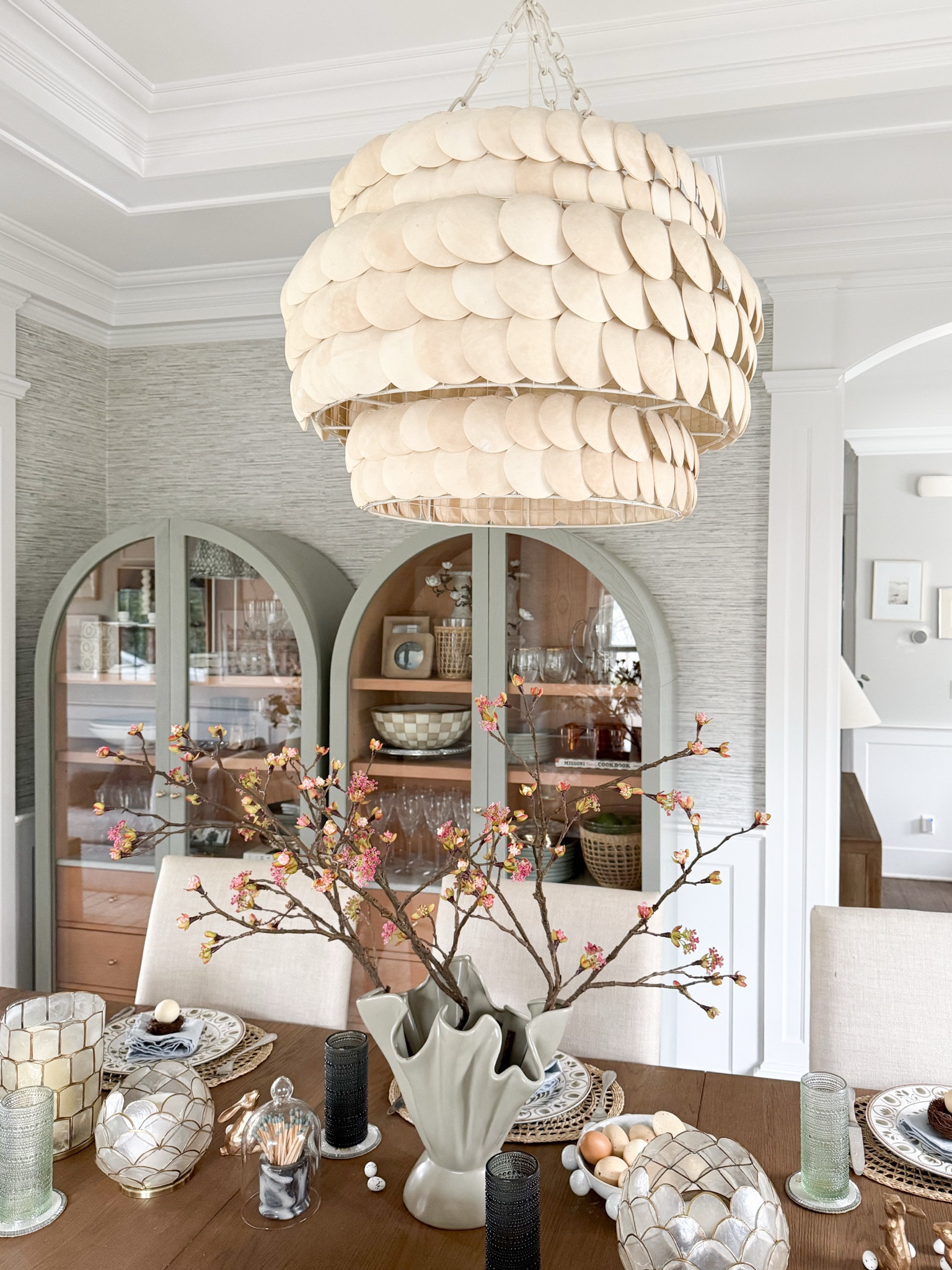 This dining room view captures everything I love about a layered, lived in space. The mix of natural materials, soft lighting, and thoughtful details makes it feel inviting while still elevated. It's the kind of setup that works just as beautifully for everyday meals as it does for hosting.

neutral dining room, coastal home decor, layered interiors, warm wood dining table, spring home styling, inviting home design, everyday entertaining, organic modern style girlonthehudson

#LTKHome #LTKSeasonal