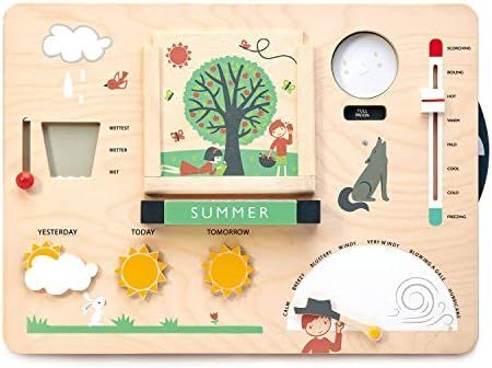 Tender Leaf Toys - Weather Watch - Educational Wooden Weatherboard for Kids - Perfect Climate Tea... | Amazon (US)