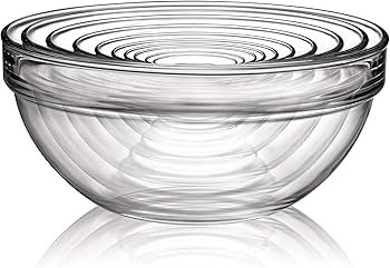 Luminarc Glass 10-Piece Set Stackable Bowl Set,Clear | Amazon (US)