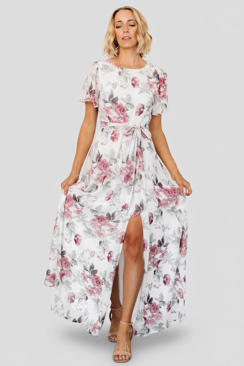 Naomi Short Sleeve Maxi Dress | Baltic Born