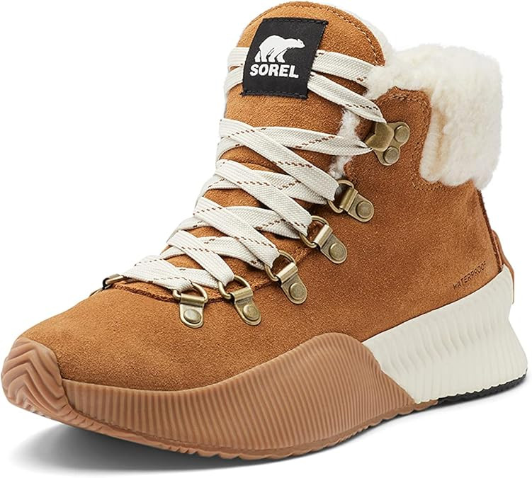 Amazon.com | SOREL Women's Out 'N About III Conquest Waterproof Boot - Camel Brown, Black - Size ... | Amazon (US)