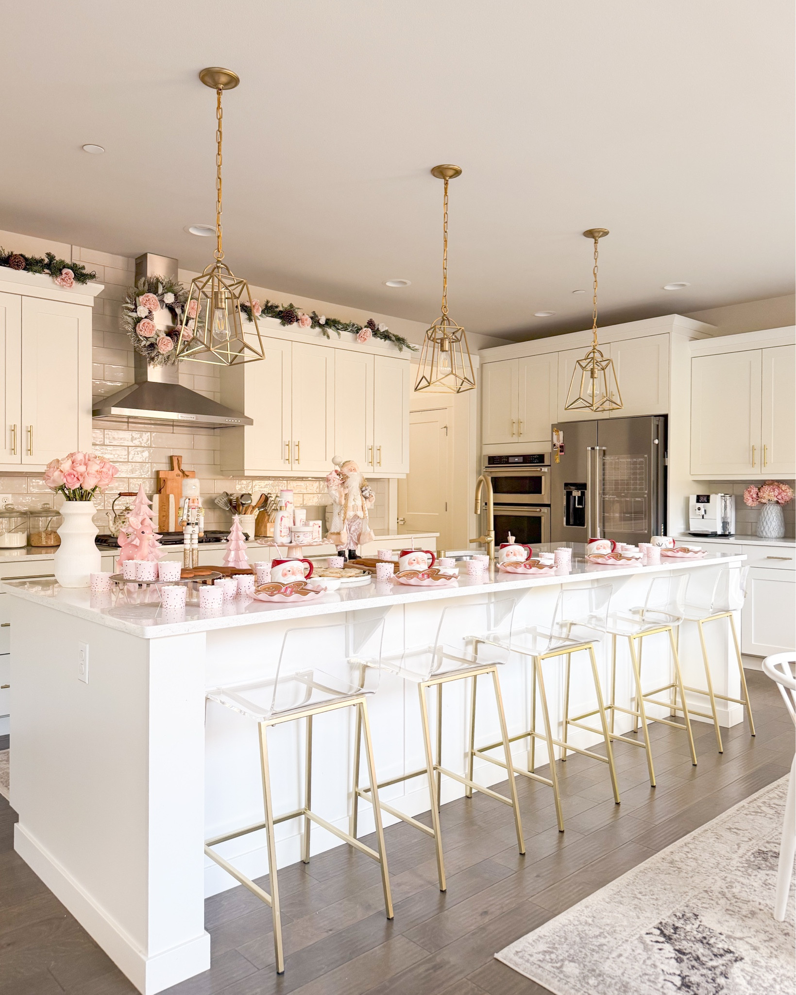 COOKIE DECORATING SET UP! 

Gingerbread decorating kits, tray, Santa clous mug, sweatshirt, gingerbread plates, paper cups, cutting board, home decor, bar stool 

#LTKSeasonal #LTKHoliday #LTKHome