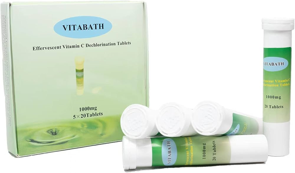 Vitabath Vita-c-bath Effervescent Vitamin C Dechlorination, 1000 mg, 100 Tablets | Amazon (US)