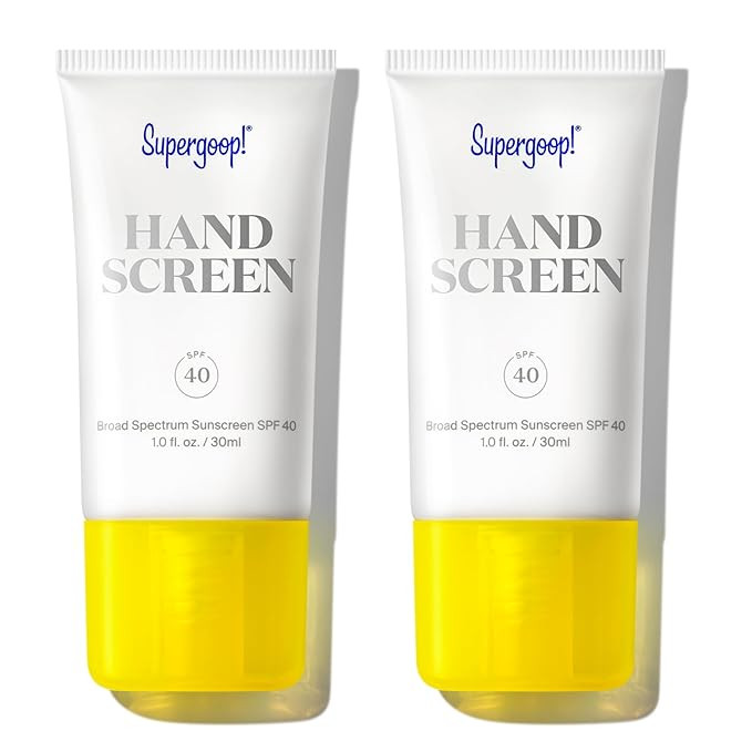 Supergoop! Handscreen SPF 40 - Pack of 2, 1 fl oz - Preventative Hand Cream for Dry Cracked Hands... | Amazon (US)