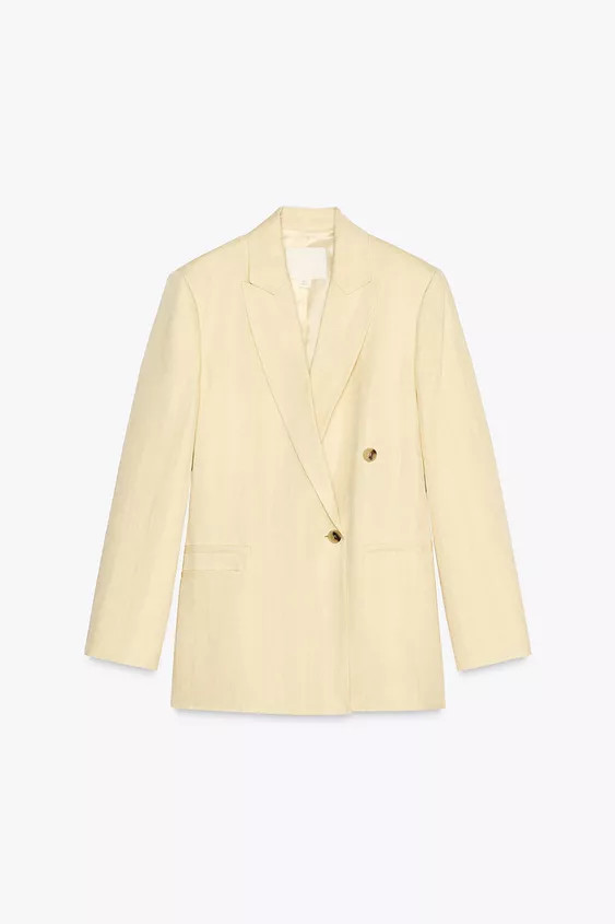 MINIMAL LINEN BLAZER ZW COLLECTION | Zara Canada