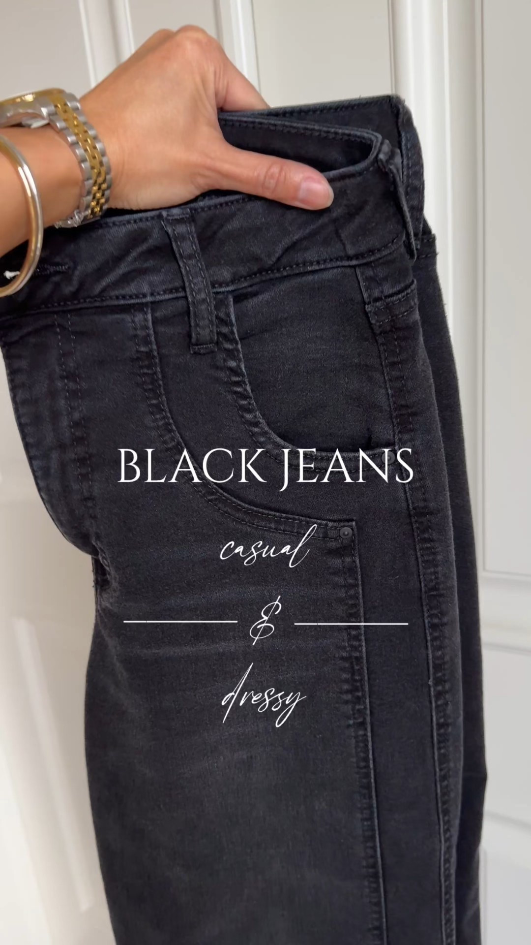 Black jeans: casual & dressy with the Meg High Rise Wide Leg from @kutfromthekloth #sponsored 
- I like black denim for its versatility to dress up or down. 
- Love the detailing on this particular pair. Good weight denim with stretch for comfort. 
- Size down for the most flattering fit due to the comfort stretch nature of the material. Wide range of sizing available with different lengths 

#LTKOver40 #LTKFindsUnder100