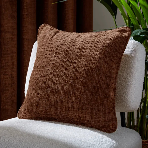 Cashton Chenille Square Cushion | Dunelm