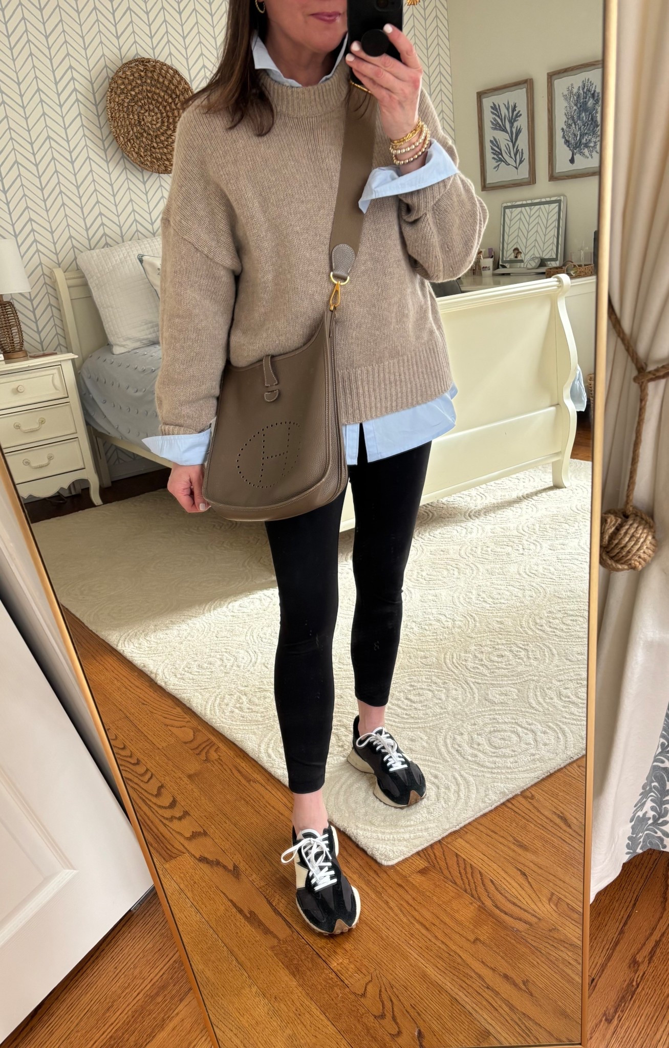 Casual + comfy, yet pulled together! Which is my go-to look most of the time! 