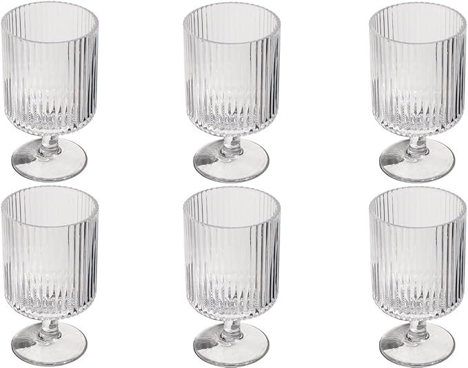 Mesa 10 oz Durable Acrylic Wine Glasses, Shatter-Resistant and Dishwasher-Safe Indoor/Outdoor Dri... | Amazon (US)