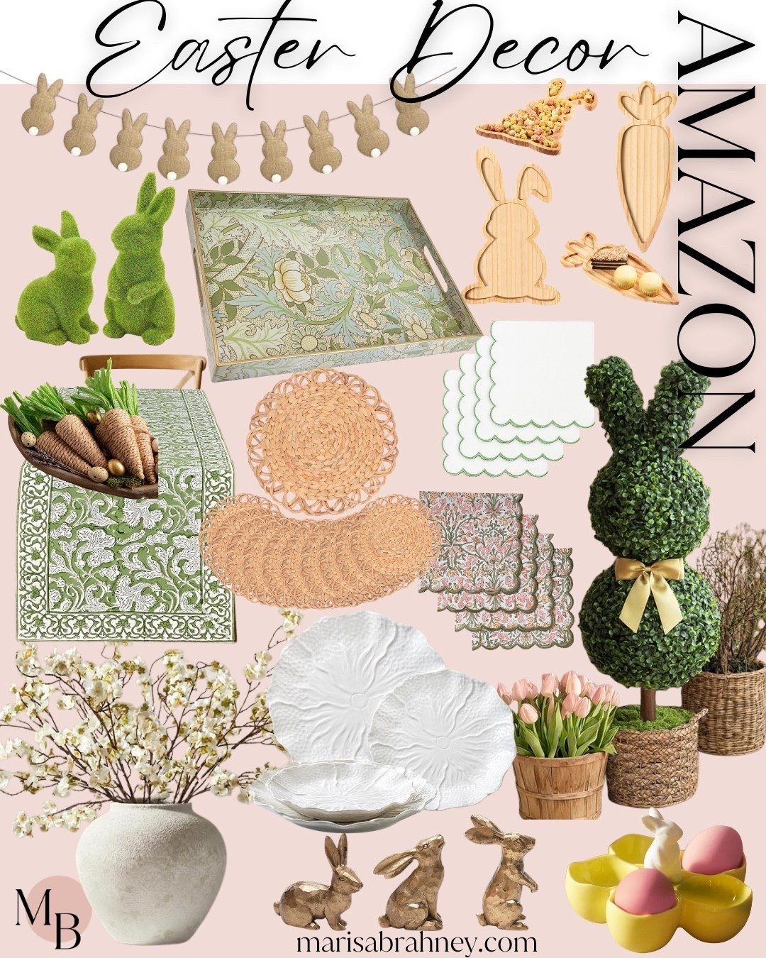 Easter decor: spring and bright Easter decor perfect for entertaining #amazonfinds #amazonspring #amazoneaster #easterdecor #easterentertaining 