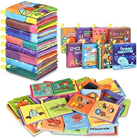 Baby Bath Books,Nontoxic Fabric Soft Baby Cloth Books,Early Education Toys,Waterproof Baby Books ... | Amazon (US)