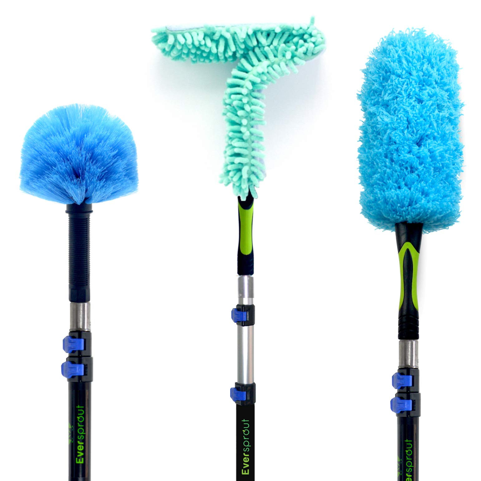 EVERSPROUT 5-to-12 Foot Duster 3-Pack with Extension-Pole (20+ Foot Reach) | Hand-packaged Cobweb... | Amazon (US)