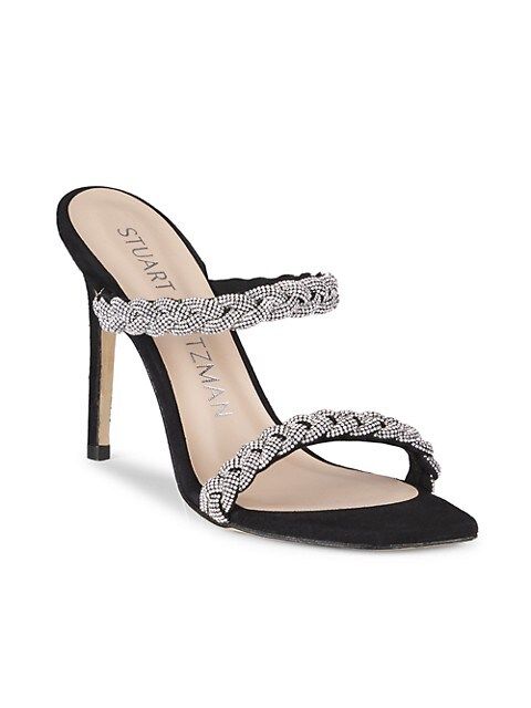 Addison Braided Embellished Suede Sandals | Saks Fifth Avenue