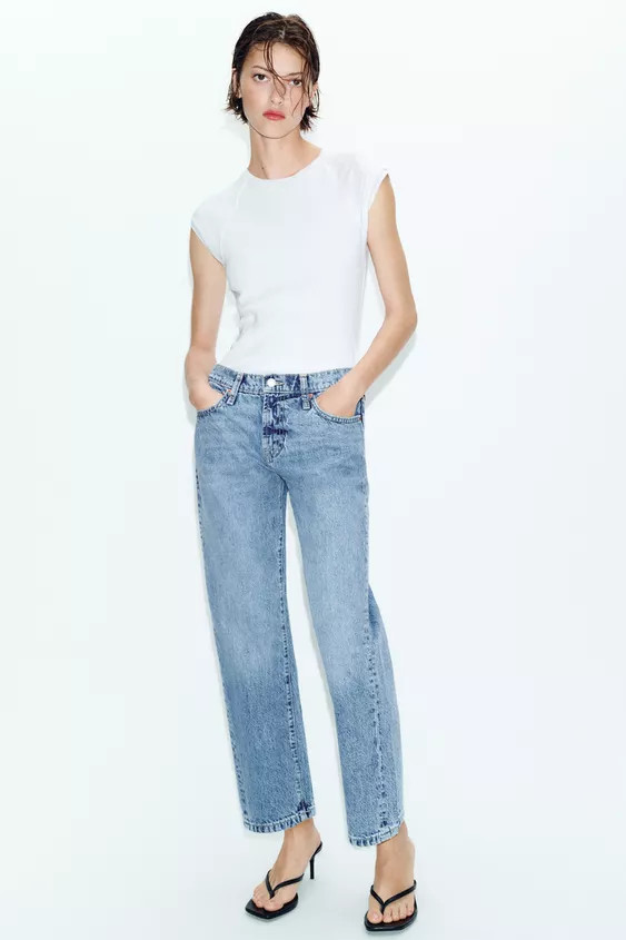 Z1975 CROPPED MID-RISE JEANS | Zara US
