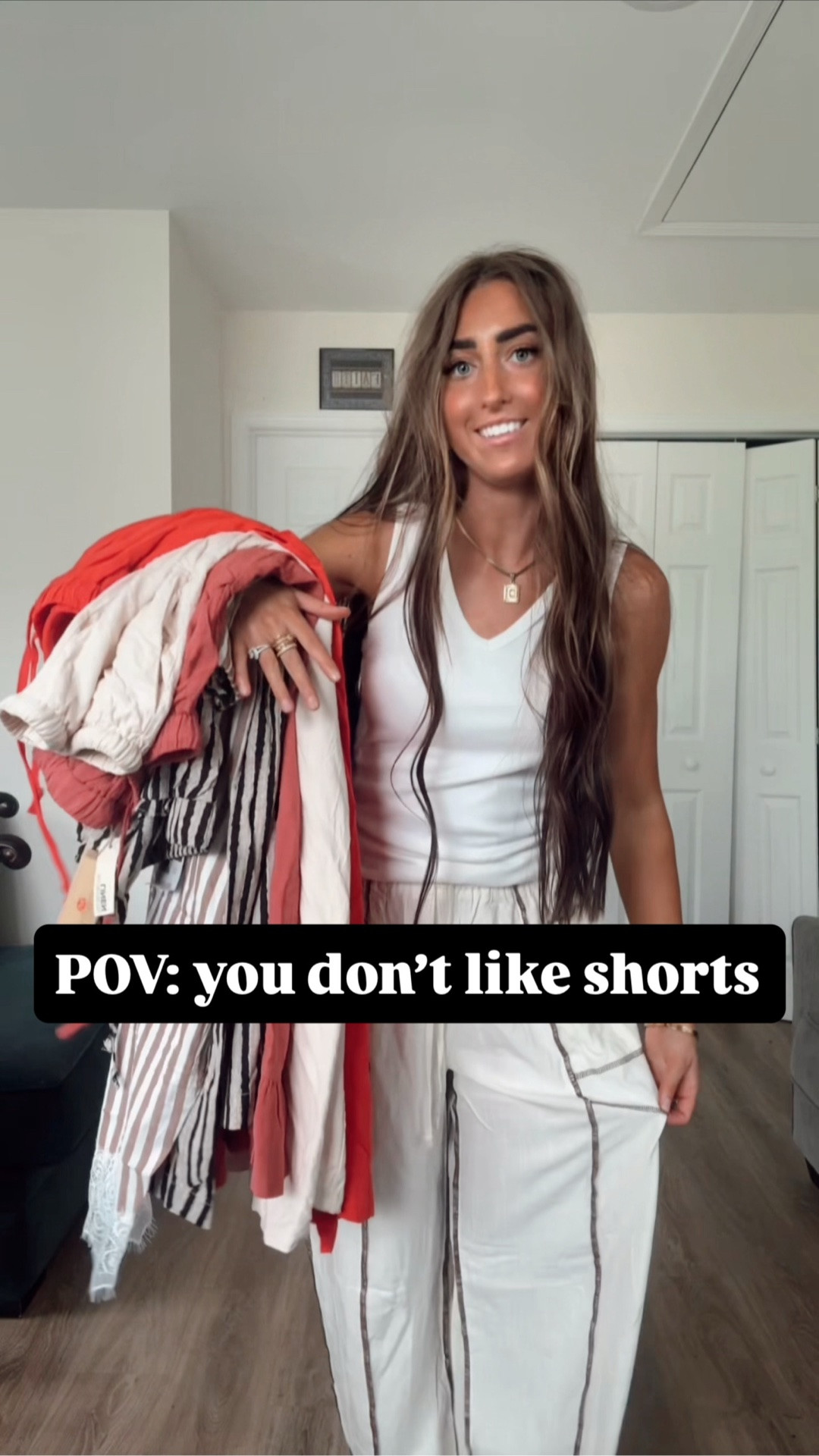 Wearing XS or small if there’s not XS