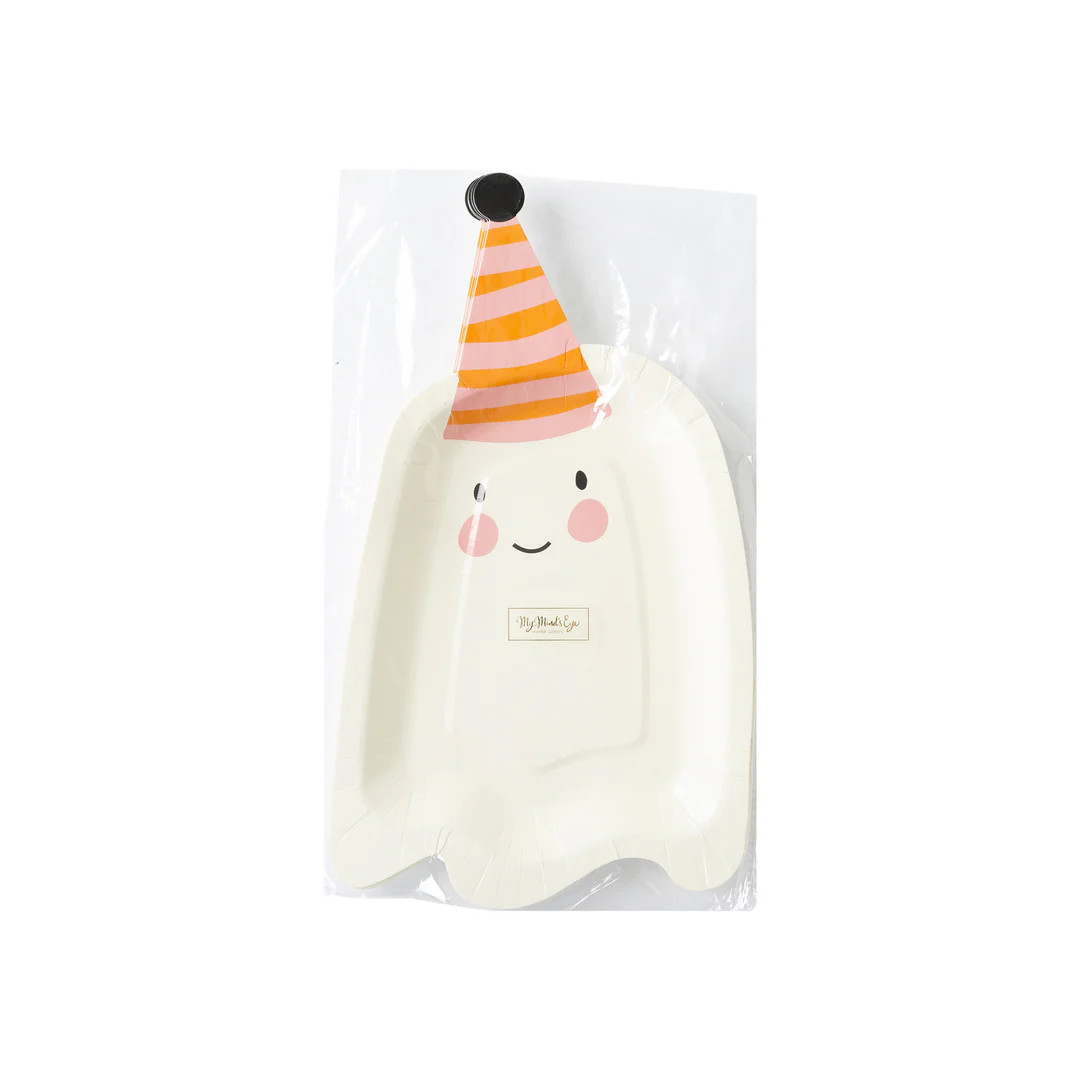 Ghoul Gang Ghost Shaped Paper Plate | My Mind's Eye