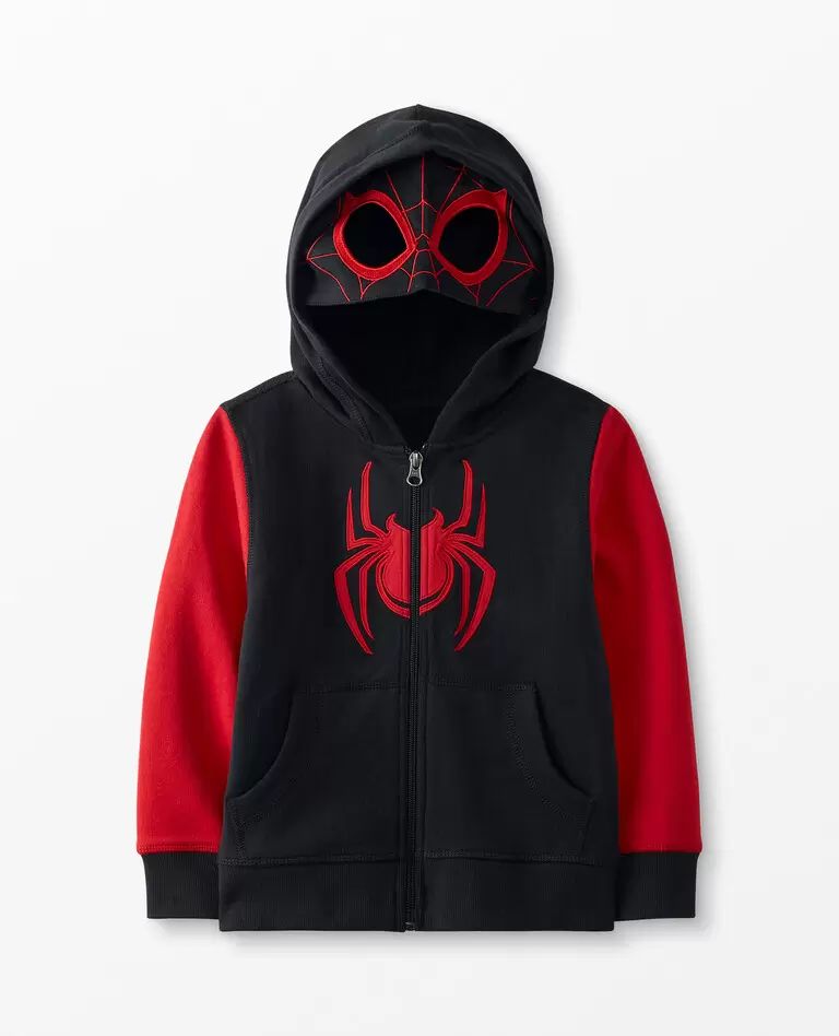 Marvel Miles Morales Hoodie In French Terry | Hanna Andersson