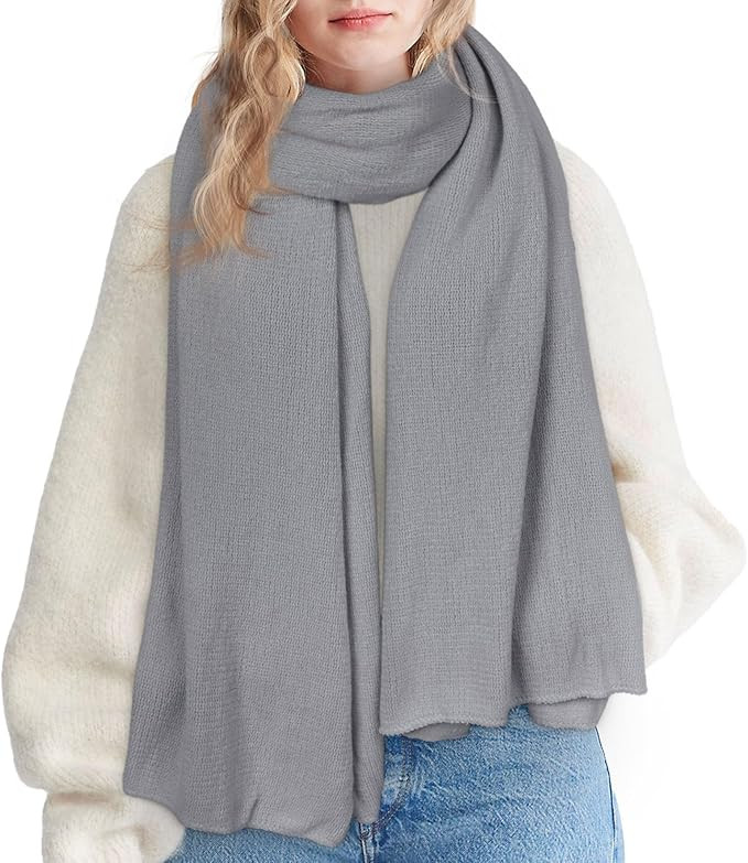 Womens Winter Scarf Long Soft Chunky Scarves Warm Blanket Oversized Shawl Wraps | Amazon (US)