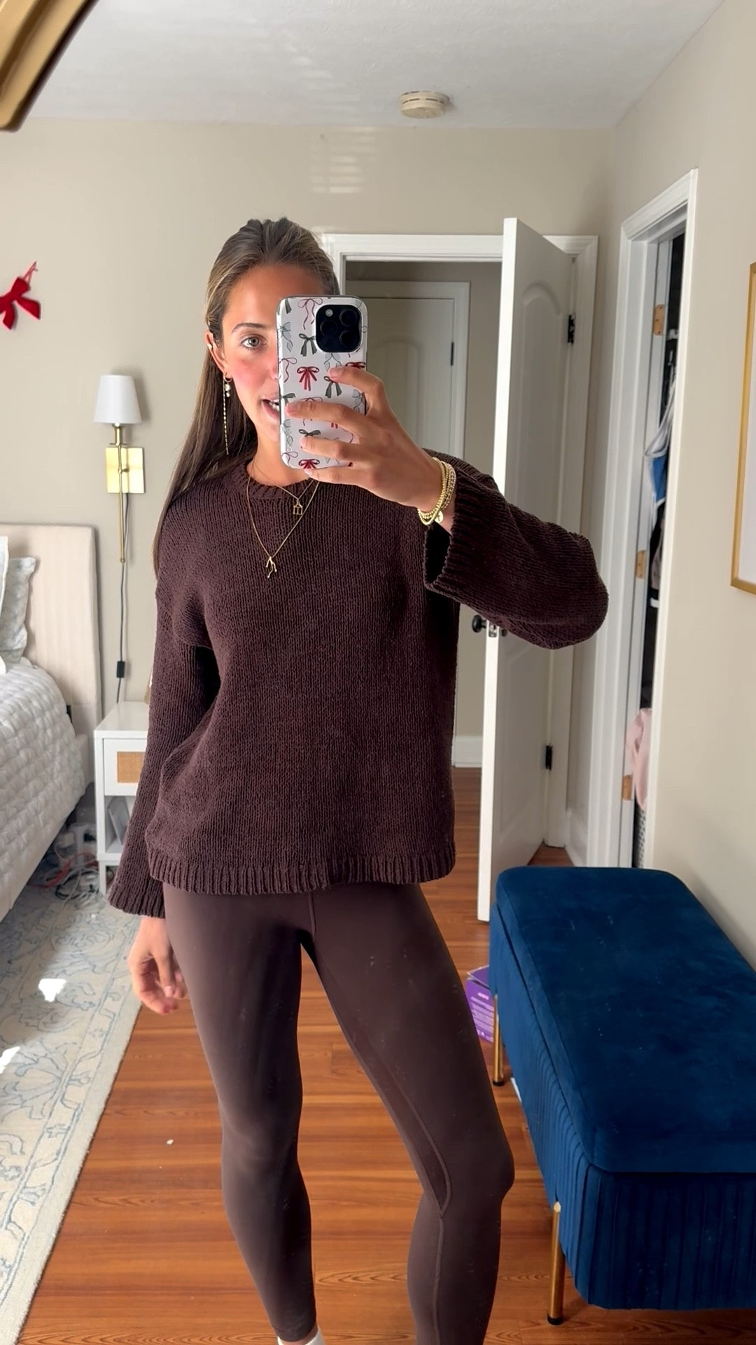 All brown creates the perfect fall outfit🤎 & my phone case is BOGO right now! It makes the perfect holiday gift🎁 

I’m wearing a small in the sweater and size 4 in leggings!

#LTKSeasonal #LTKActive #LTKStyleTip