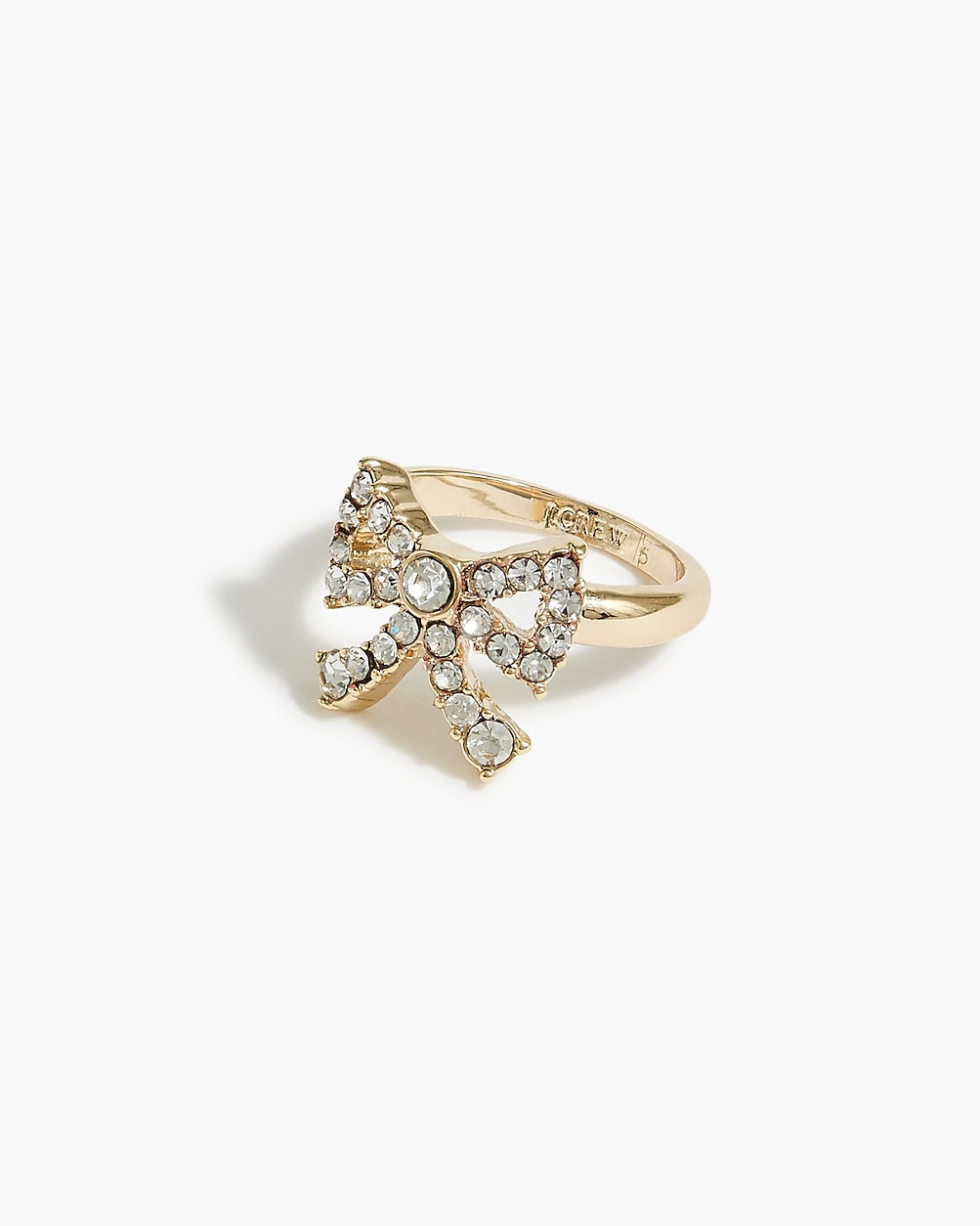Crystal bow ring | J.Crew Factory
