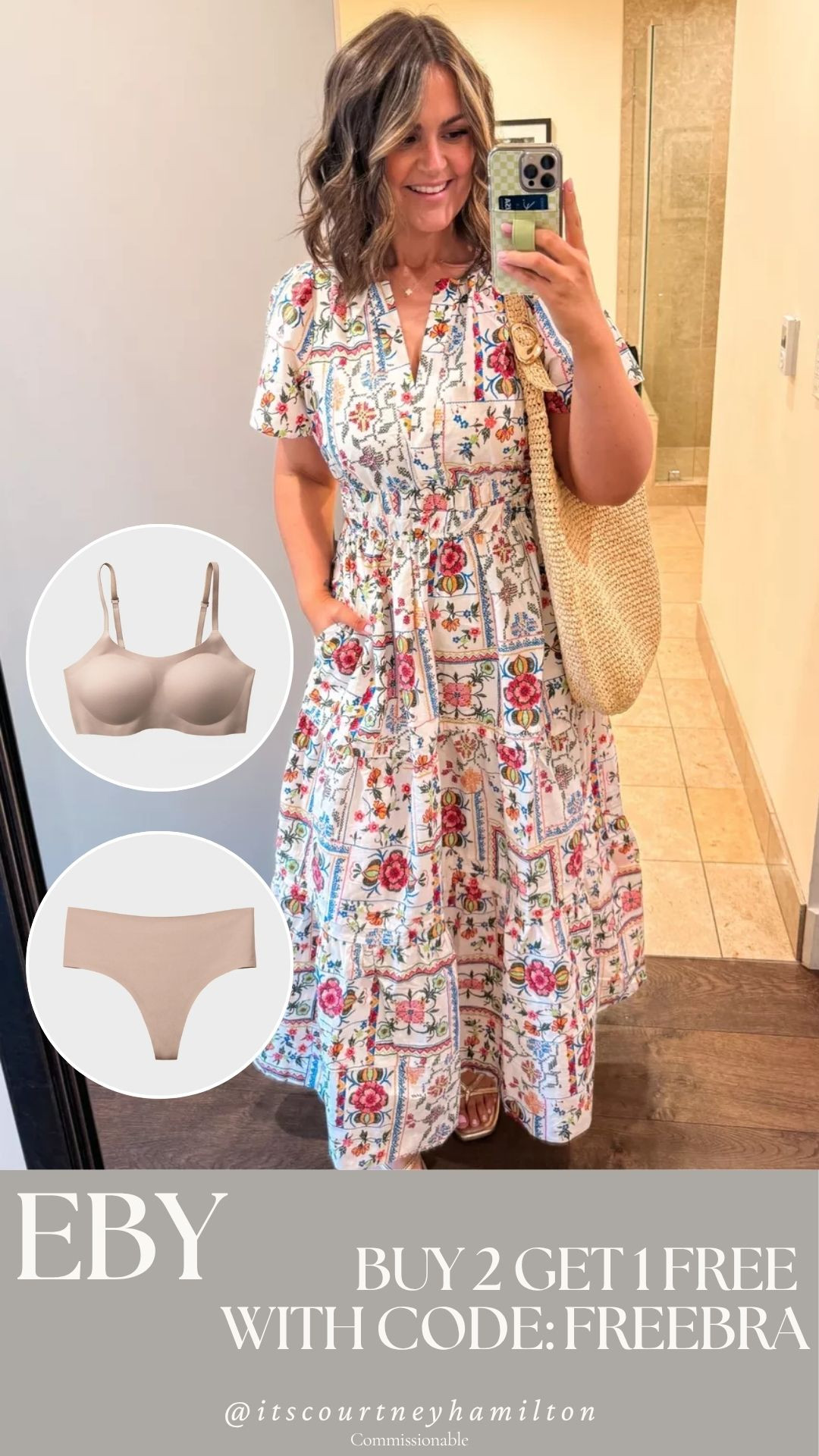 Use code FREEBRA when you buy 2 EBY bras and you will get one for free!! 

summer fashion, sale alert, watchnow, maxi dress, vacation outfit, resort wear, floral dress, courtney hamilton, midsize fashion 

 #LTKSaleAlert #LTKFindsUnder50 #LTKStyleTip