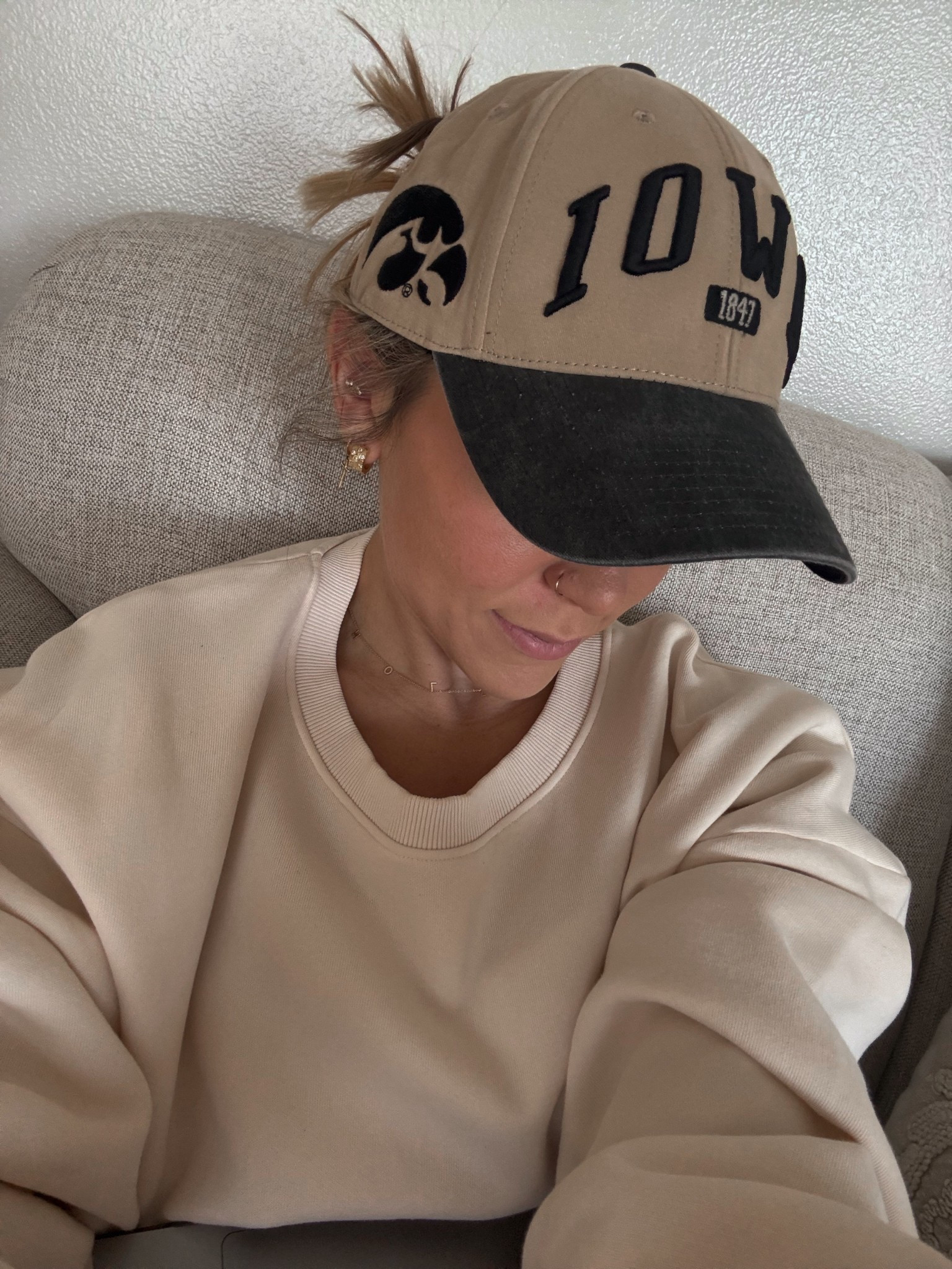 🖤🤎 cutie IOWA hat I’m loving! Crewneck is Nuuds, L! 

Neutrals / accessories / target finds / Nuuds / casual / comfy / Holley Gabrielle 

#LTKFindsUnder50 #LTKStyleTip
