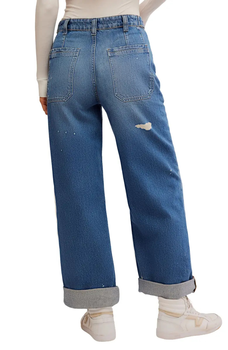 Free People We the Free Palmer Cuffed Baggy Jeans | Nordstrom | Nordstrom