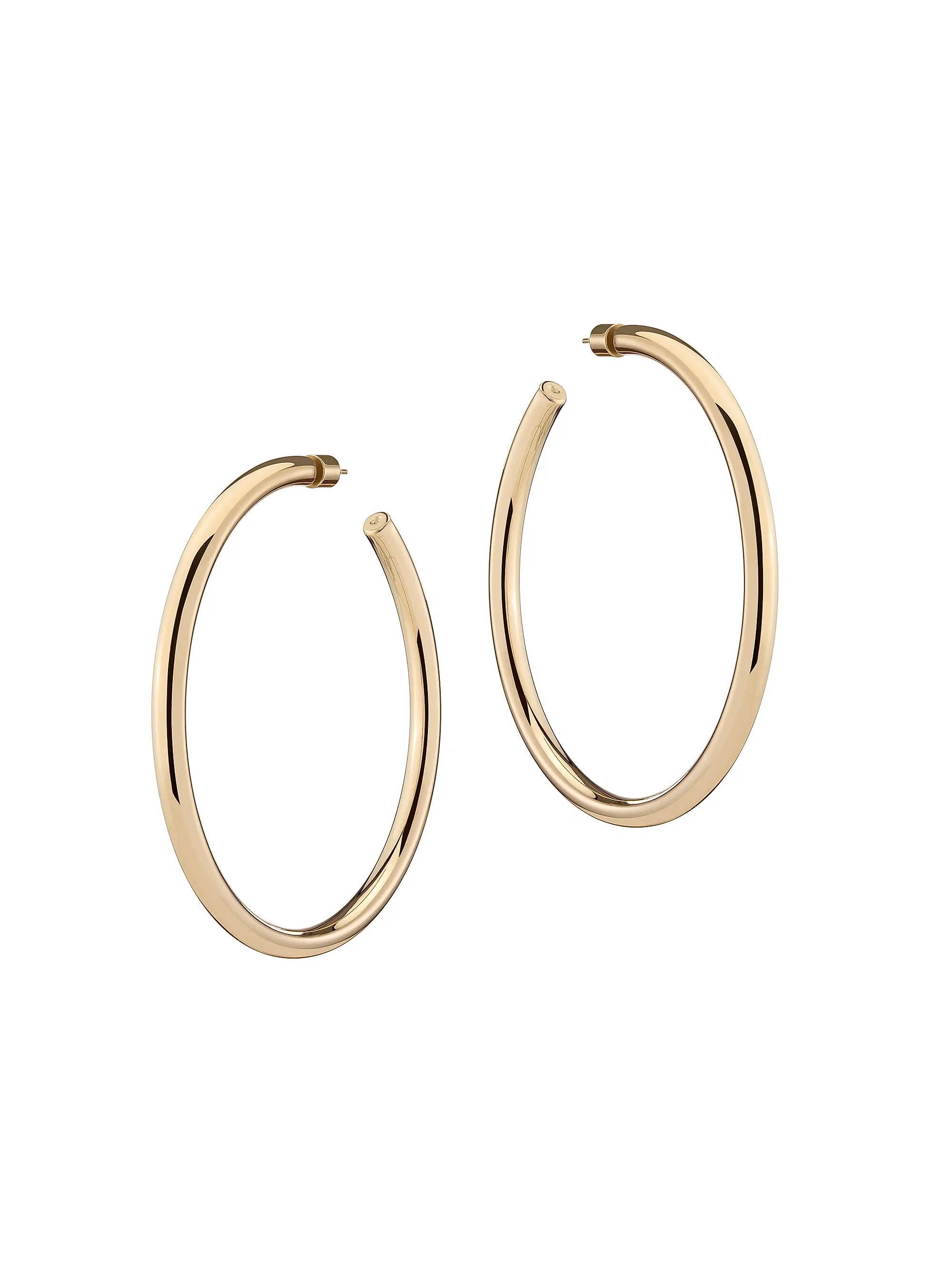 Michelle 10K-Gold-Plated Hoop Earrings | Saks Fifth Avenue