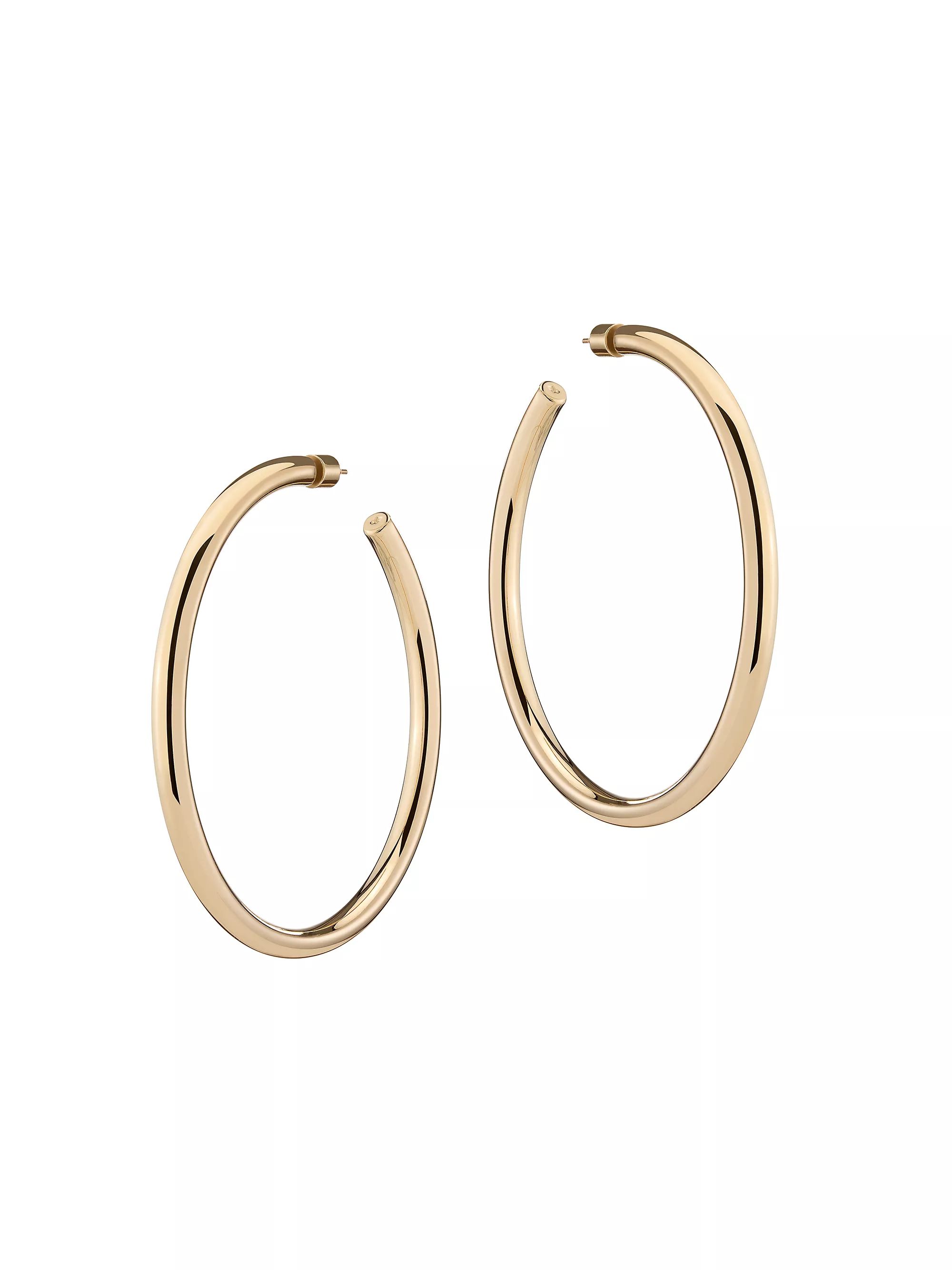 Michelle 10K-Gold-Plated Hoop Earrings | Saks Fifth Avenue