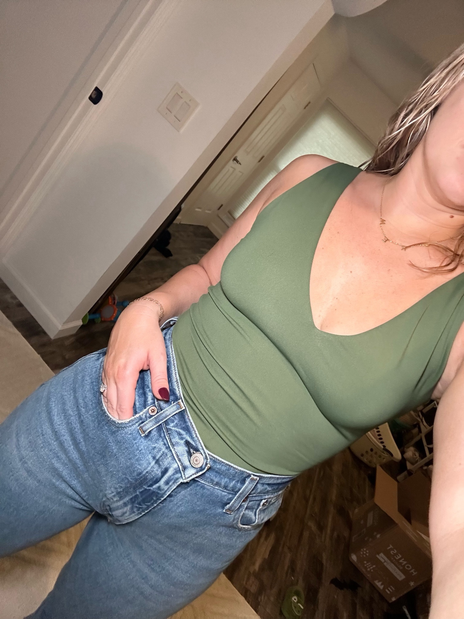 Green bodysuit from Aritzia! Obsessed with this one 

#LTKsalealert #LTKstyletip #LTKSeasonal