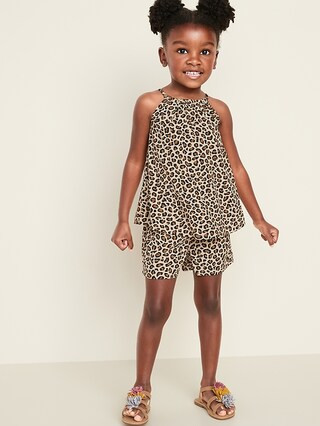 Sleeveless A-Line Top & Shorts Set for Toddler Girls | Old Navy (US)