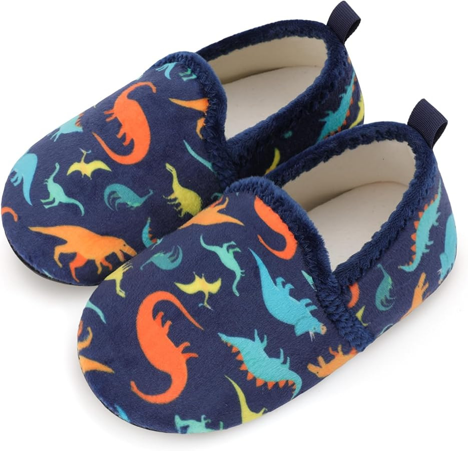 Scurtain Unisex Big Kids Little Kids Slippers Socks Artificial Woolen Slippers with Non-slip Rubb... | Amazon (US)