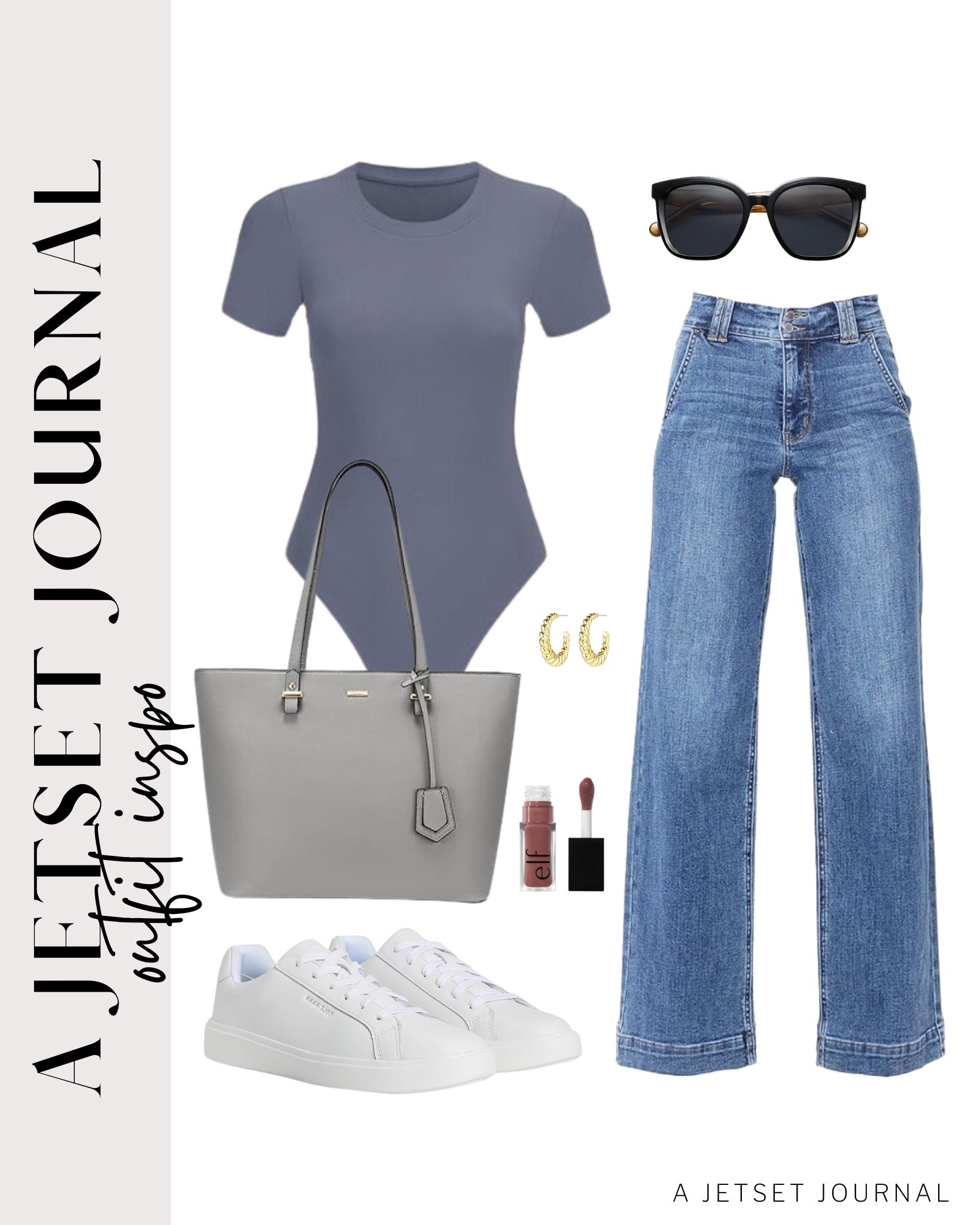 Here's a bodysuit and jeans combo you'll love for everyday wear!
wide leg jeans, short sleeve bodysuit, elf lip oil, trendy look, viral products, casual outfit idea, how to style, ways to style, transitional style, amazon fashion, affordable style, shoe inspo, transitional outfit

#LTKSeasonal #LTKU #LTKStyleTip
