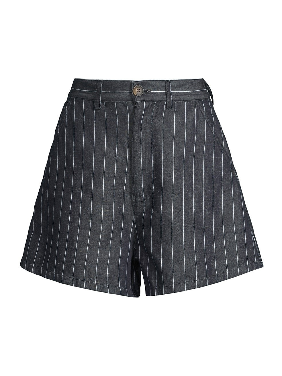 Emporio Armani Pinstripe Chambray Shorts | Saks Fifth Avenue
