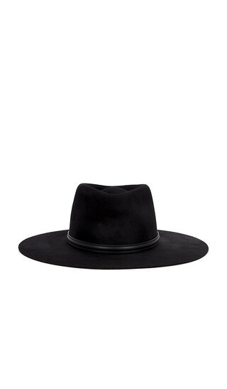 Janessa Leone Beck Fedora Hat in Black. - size S | Revolve Clothing (Global)