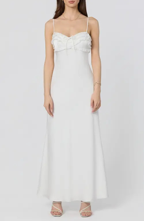 ASTR the Label Jade Slipdress in Off White at Nordstrom, Size X-Small | Nordstrom