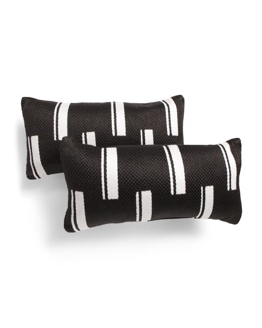 10x20 2pk Indoor Outdoor Duo Striped Pillows | Throw Pillows | Marshalls | Marshalls