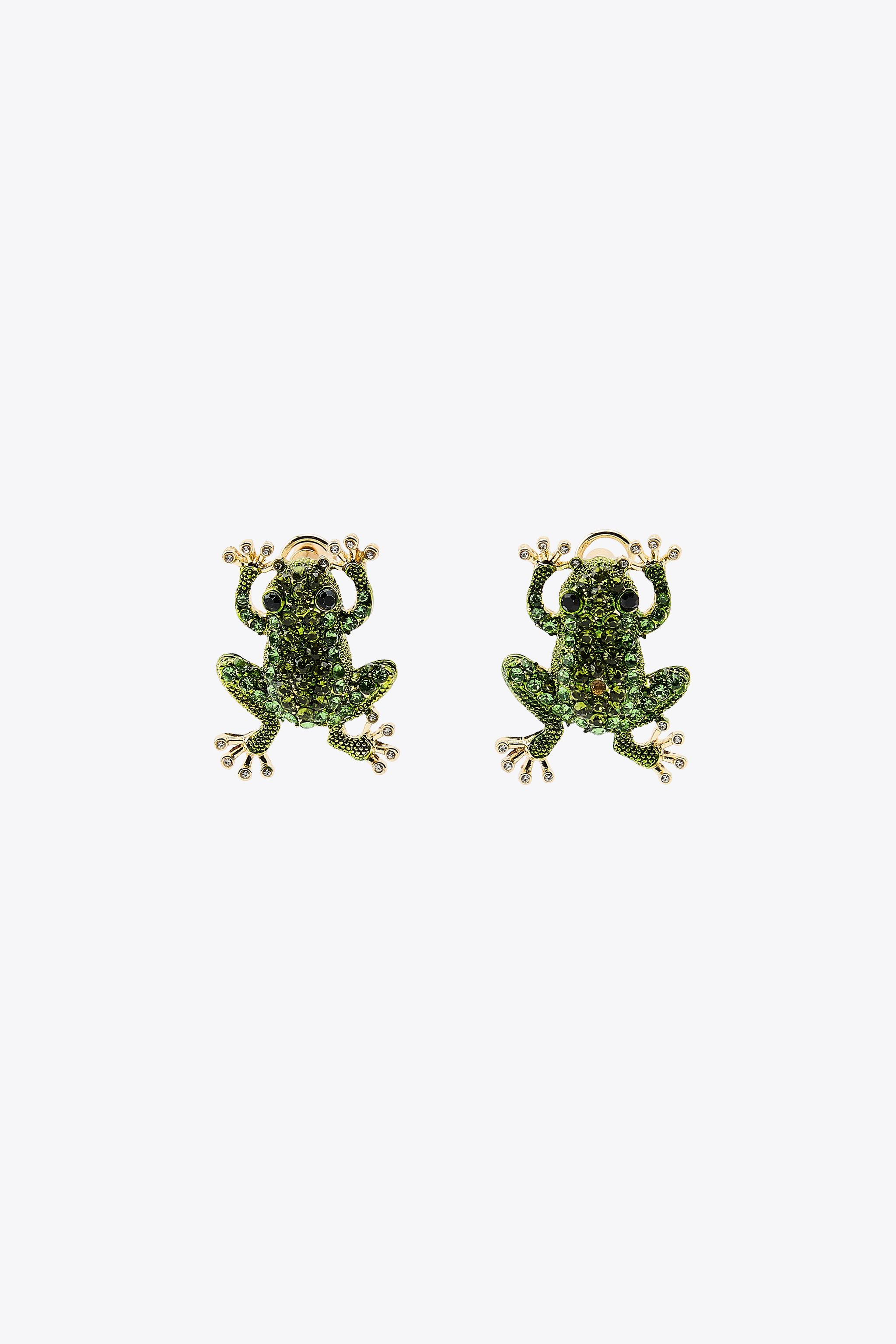 SPARKLY FROG EARRINGS | Zara US