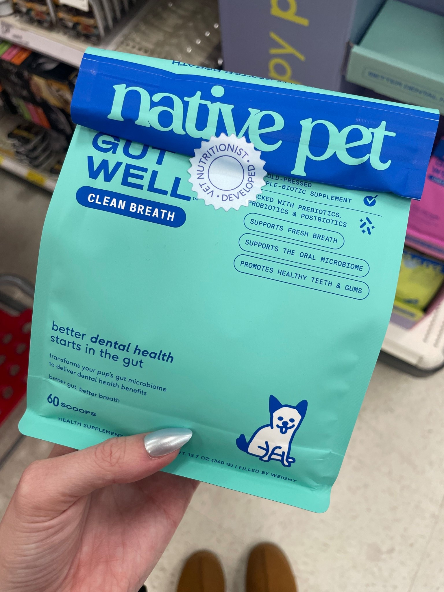 Dog food for dental and gut health