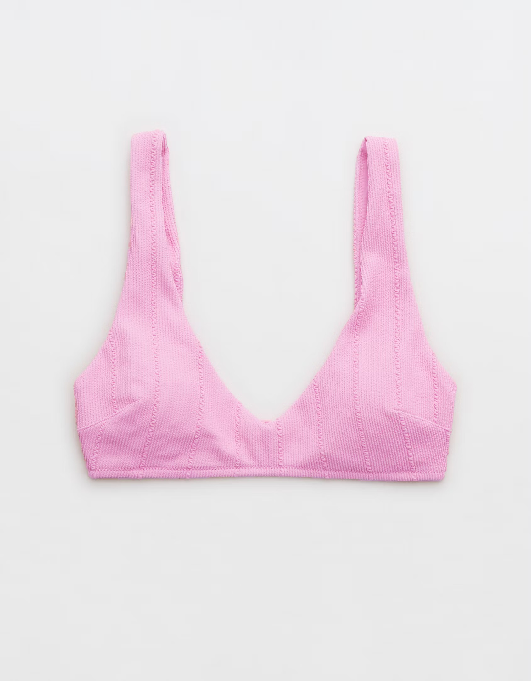 Aerie Crinkle V Scoop Plunge Bikini Top | American Eagle Outfitters (US & CA)